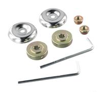 Kit de repuesto de tuerca de cepillo de metal para recortadora de hilo de eje recto Fs55r Fs85 Fs90 Fs110 con arandela de empuje y llave