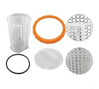Kit de repuesto filtro de arena para Hayward Super modelos 58486, 58497, 58499 - Incluye tuerca P07018, tapa P07019, cesta P6562 y P6563 Ga