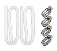 Kit de repuesto flexible de manguera de bomba de piscina sobre el suelo a prueba de fugas con clips de acero, diseño de espiral de polietileno para bombas de filtro 330/530/1000, ligero y resistente