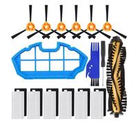 Kit de repuesto for aspiradora, compatible con Ecovacs DEEBOT N79, N79S, DN622, DN622.11, 500, N79w y N79se. Incluye cepillo giratorio, filtros, cepillos laterales, paño de fregona y filtro HEPA.