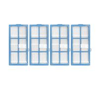 Kit de repuesto for cepillo principal, cepillo lateral, paño de fregona y filtro, compatible con BlitzWolf BW-VC3, accesorios for aspiradoras robot.(4pcs filter)