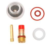 Kit de Repuesto para Antorcha de Soldadura TIG, Copa de Vidrio con Boquilla de Lente de Gas, 2.4mm, Universal para Soldadura por Argón