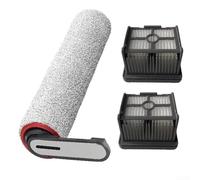 Kit de repuesto para aspiradora, incluye 1 cepillo de rodillo + 2 filtros, materiales de larga duración, para MOVA K20 / K20 Pro / K30 / Trouver 2.0/3.0 Pro