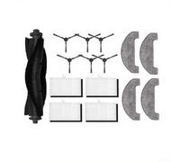 Kit de repuesto para aspiradora Monsga Ms1 Max Robot con cepillo principal en forma de V, seis cepillos laterales, cuatro filtros HEPA y cuatro bolsas de polvo de 3,3 l para limpieza profunda del