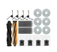 Kit de repuesto para aspiradora robótica, Compatible con Dreame X50 Ultra / S40 Enhanced / L50 Pro Ultra Edition, Bolsa para polvo, paño, filtro, cepillo lateral y rodillo principal(18PCS)