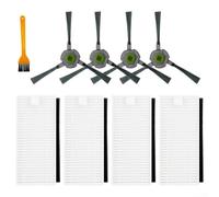 Kit de repuesto para aspiradoras robot U180 M201 L3 con cepillos laterales y filtros de polvo finos para mejorar la succión y la calidad del aire