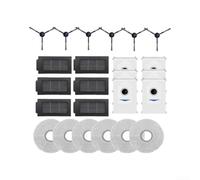 Kit de repuesto para Bosch Spotless Max BCRDW3B 24 piezas reutilizable | Juego de 24 piezas, 6 cepillos, 6 bolsas, 6 filtros, 6 trapeadores, diseño reutilizable, para un ajuste perfecto para BCRDW3B