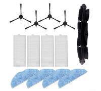 Kit de repuesto para cepillo principal, cepillos laterales, paño de trapeador para Homerun Serie 3000 XU3100/01, accesorios de aspiradora, nailon resistente y materiales plásticos