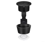 Kit de repuesto para cisterna de inodoro con doble botón de descarga diseñado para agujeros de montaje de tapa de 20 mm y 40 mm, varios modelos de inodoro (negro)