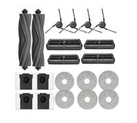 Kit de repuesto para Dreame para robot aspirador X40 L40 ULTRA con almohadillas de fregona anti cepillo principal y bolsas de polvo de carbón activado multicapa
