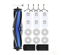 Kit de repuesto para Ecovacs para DEEBOT T50/T50 Pro para Omni, paquete de 19 accesorios para aspiradora con cepillo de rodillo principal, filtros HEPA, cepillos laterales, almohadillas de fregona y