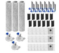 Kit de repuesto para Ecovacs para robot aspirador Deebot T90 Pro con cepillos laterales, cepillos de rodillo, filtros de carbón activado, paños de fregona y bolsas de polvo, juego de piezas
