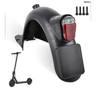 Kit de repuesto para guardabarros trasero de scooter: TOATELU Guardabarros trasero y luz trasera LED para Segway Ninebot Max G30 G30D Fender Taillight, guardabarros trasero con gancho, luz trasera