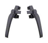 Kit de repuesto para manija de ventana, 2 manijas externas adecuadas para manijas de ventana y puerta con mecanismo de bloqueo compatible con ambas manos (gris)