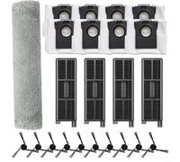 Kit de repuesto para Mova Z5/Z5 Pro/Z50 Ultra/Z50, filtro principal, toallitas, bolsas para el polvo y cepillos laterales, accesorios para robot aspirador (B)