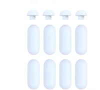 Kit de repuesto para parachoques de asiento de inodoro con amortiguador silencioso, proporciona absorción y minimización de ruido para un funcionamiento estable del asiento del inodoro (blanco 84)