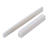 Kit de Repuesto para Puente y Sillín de Guitarra de 6 Cuerdas, Incluye Tuerca y Piezas de Hueso, para Guitarra Acústica y Clásica Popular de 6 Cuerdas (52x6x9mm&80x3x9mm)