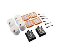 Kit de repuesto para robot aspirador 2 en 1, filtro de aspiradora, cambio de filtro, materiales plásticos de alta calidad, para Shark AI para ultrafiltros, cepillos laterales para RV2600WSEU RV2500SEU