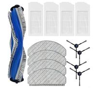 Kit de repuesto para robot aspirador Bosch BCRC1W BCRD2W, incluye filtros de cepillo de rodillo principal, cepillos laterales, paños de fregona, limpieza profunda, juego de mantenimiento (A)