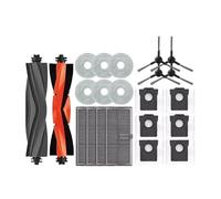 Kit de repuesto para robot aspirador, Compatible con Dreame L10s Ultra Gen2 / L30s Ultra, Paño de fregona, bolsa para polvo, cepillo lateral y principal, tanque de agua, soporte(Set 5)
