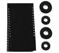 Kit de repuesto para silla de playa, cuerda de tela, cubierta de malla de tela de 160 x 43 cm con cuerdas elásticas para jardín al aire libre, patio, muebles, tumbona, silla reclinable, silla de playa