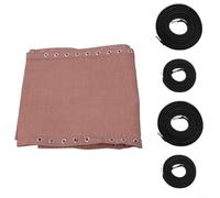 Kit de repuesto para silla de playa, cuerda de tela, cubierta de malla de tela de 160 x 43 cm con cuerdas elásticas para jardín al aire libre, patio, muebles, tumbona, silla reclinable, silla de playa