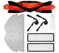 Kit de repuesto para Xiaomi Robot Vacuum S40C E101 Cepillo lateral principal Filtro de trapeador Juego de paños de microfibra de plástico de nailon Accesorios de limpieza profunda Esquinas Bordes