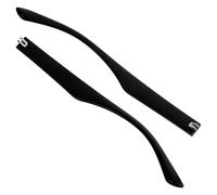 Kit de Repuesto Patillas para Gafas Tr90 Doble Diente 95 MM Negro 1 Par para Gafas Rotas o Dañadas en Actividades Diarias