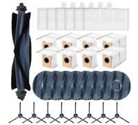 Kit de repuesto resistente para eufy para Omni C20, incluye cepillos laterales de cepillo principal, paños de trapeador y bolsas de polvo para una potencia de limpieza sostenida (B)