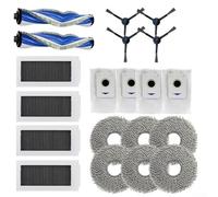Kit de repuesto todo en uno para ECOVACS para X5 PRO y para robots OMNI: cuenta con cepillos principales y laterales, filtros de alta eficiencia, paños de microfibra y bolsas de polvo a prueba de
