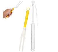 Kit de Repuestos de Mango, 1 Asa para Polvo, 1 Palo Telescópico, Repuestos de Mango para Swiffer, Mango de Repuesto para Plumero, Solo Mango Extendido Mango Telescópico Extendido Longitud Ajustable