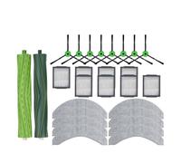 Kit de repuestos todo en uno: cepillos principal y lateral, filtro HEPA, mopas de limpieza, bolsa de tela for el polvo, el robot aspirador compatible con iRobot Roomba Combo J7 + J9+.