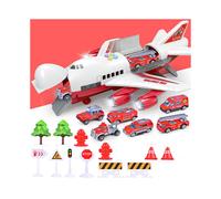 (Kit de rescate de incendios) Música Luces Simulación Pista Inercia Juguete para niños Avión de pasajeros