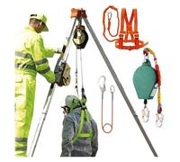 Kit de rescate de trípode de alto rendimiento con cinturón de seguridad, cabrestante de 1200/1800/2500 libras, protección contra caídas de 10 m, equipo de seguridad esencial para situaciones de