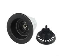 Kit de residuos de colador de fregadero de brida de plástico de 114 mm para configuración de mini cesta compatible con aberturas de drenaje estándar de fregadero de cocina