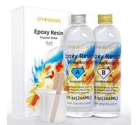 Kit de resina epoxi 532ml/18 oz -Hacer joyería, manualidades con vasos, arte, decoraciones y joyería, mezcla fácil 1:1 para principiantes