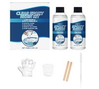 Kit de resina epoxi transparente, kit de resina epoxi transparente, kit de resina epoxi transparente para principiantes, alta claridad, epoxy tool set for beginners Family Men Women Jewelry Making