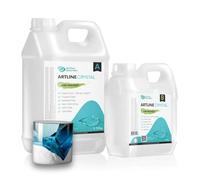 Kit de Resina Epoxi Transparente para Principiantes y Artesanos, Relación 2:1 - Perfecto para madera, joyería, mesas de río, imprimación y fabricación de moldes (Baja viscosidad, 5 kg)