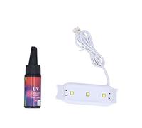 Kit de Resina UV con Luz, Pegamento UV de 25 G, Lámpara de Curado Portátil, Suministros de Inicio de Resina Epoxi para Manualidades, Manualidades, Bricolaje, Joyería para
