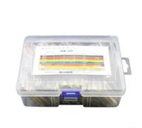 Kit de resistencia de película metálica de 1460 piezas, 1/4 W - 73 valores de 1Ω a 1 MΩ, 1% de tolerancia, surtido en caja, para arduino, reparación electrónica y circuitos de bricolaje