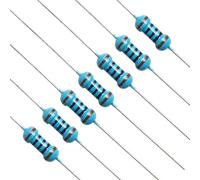 Kit de resistencia SMD de 100 Ω ohmios con resistencia fija de película metálica 1/4W (0,25W) 0,01 ±1% Tolerancia 100R MF Resistencias de orificio pasante Limitación de corriente 100PCS GuuYebe