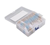 Kit de resistencias de película metálica 86 valores 0 5w 0 1r a 10m Juego surtido de 860 piezas para proyectos de bricolaje de circuitos