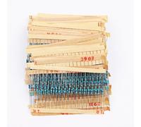 Kit de resistencias de película metálica de 1280 piezas, 1/4 W, 1 %, 64 valores, 1 Ohm-10 Mohm, surtido de bajo ruido para proyectos de reparación electrónica de bricolaje y prototipado
