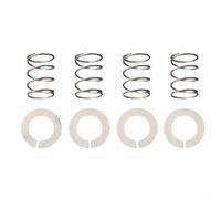 Kit de resorte y arandela de acero inoxidable para mecanismo de bloqueo de eje mezclador de soporte, compatible con cabezal de inclinación y elevación de cuenco (4 juegos)