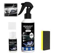 Kit de restauración de faros para automóviles. Limpiador rápido y fácil para faros oxidados y amarillentos,Restaura la claridad y el brillo,Pulidor multifuncional para faros de todo tipo de vehículos