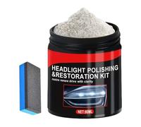 Kit De Restauración De Faros - Polvo Abrasivo Para Cristales De 80 Ml,Eliminador Rayaduras Para Faros,Para Parabrisas De Coche Camión SUV Y Ventanas De Cocina Baño Hogar