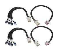 Kit de reubicación del paquete de bobina de encendido Juego de soporte de arnés de extensión de bobina de material ABS resistente al calor de alto rendimiento para camiones con