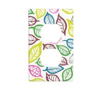 Kit de revestimiento dúplex Leaf Lines, 11,4 x 7 cm, para interruptores de enchufe de luz (1 pieza).