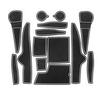 Kit de Revestimiento Juego De 14 Almohadillas Goma Antideslizantes para Ranura Puerta Coche para Caja Almacenamiento Vasos Agua Accesorios para Kia K8 2021-2022(Bianco)
