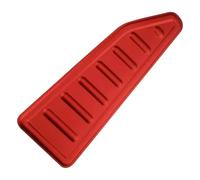 Kit de revestimiento Para Fiat 500X 500 X 2014-2021 Cubierta Protectora De Acero Inoxidable Para Reposapiés Acelerador Y Freno Carmilla AT Pedales Coche(1Pcs Red Rest)